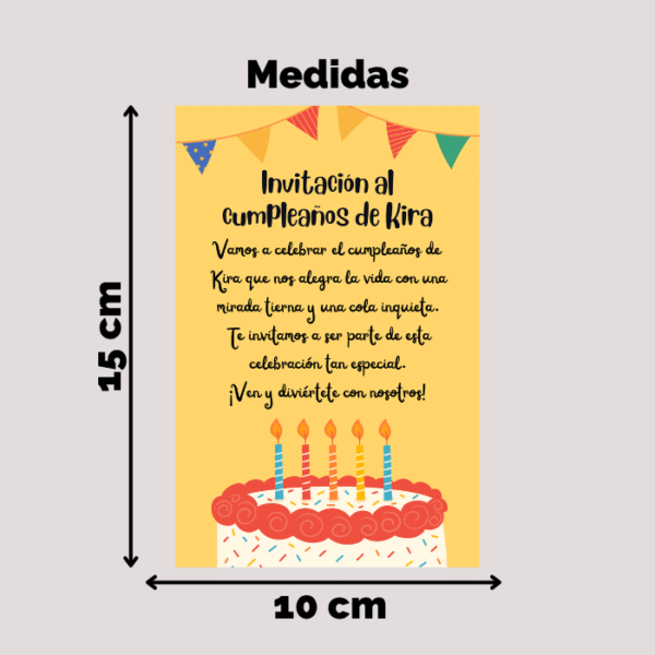 Tarjeta Invitación Nº2 - Imagen 3