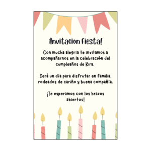 Tarjeta Invitación Nº1