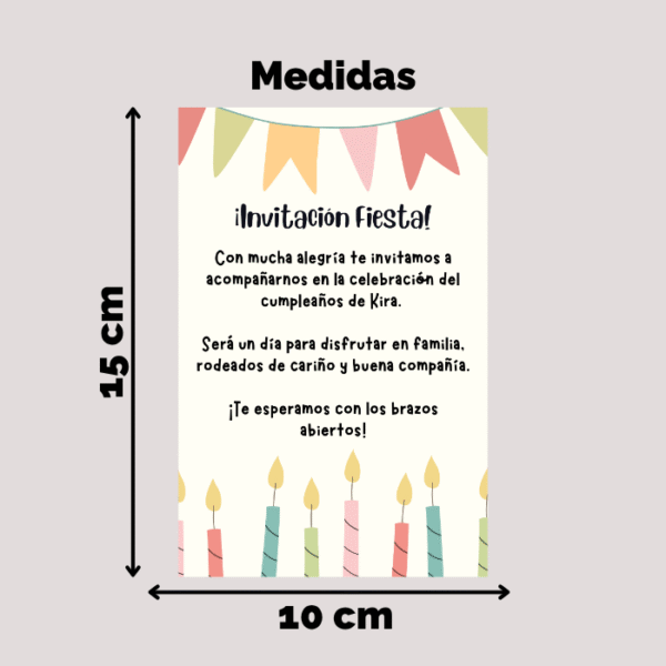 Tarjeta Invitación Nº1 - Imagen 3