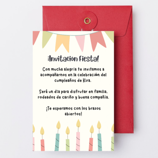 Tarjeta Invitación Nº1 - Imagen 2