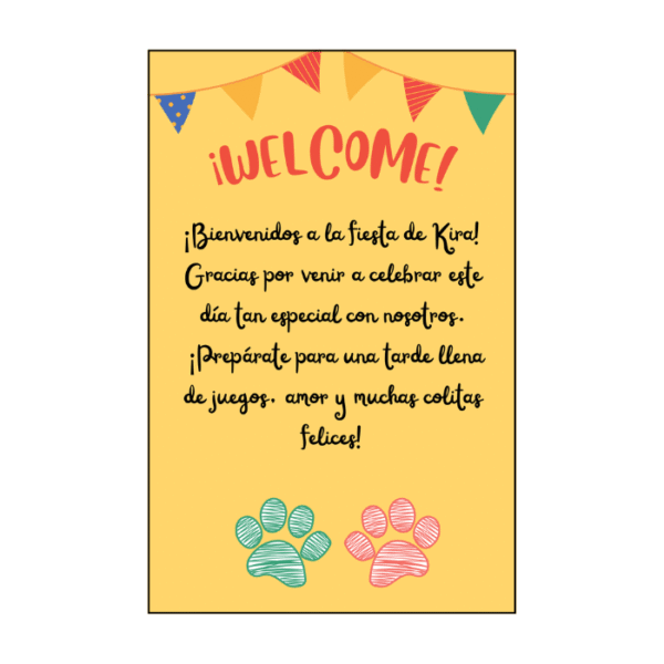 Tarjeta Bienvenida Nº2