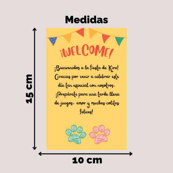 Tarjeta Bienvenida Nº2 - Imagen 3