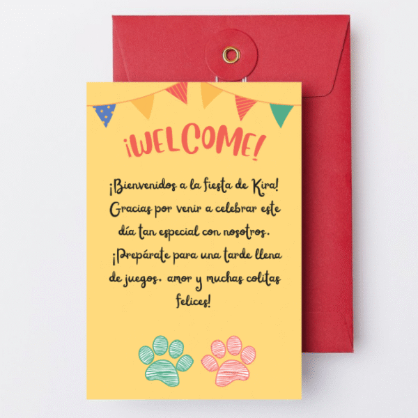 Tarjeta Bienvenida Nº2 - Imagen 2