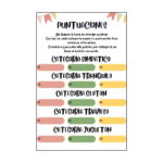 Tarjeta Puntuaciones Nº1