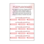 Tarjeta Puntuaciones Nº4