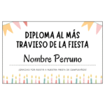 Diploma Nº1 (Pack de 5)