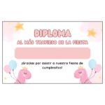 Diploma Nº4 (Pack de 5)