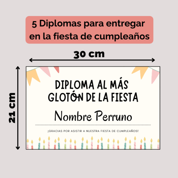 Kit para cumpleaños de mascota Nº1 - Imagen 9