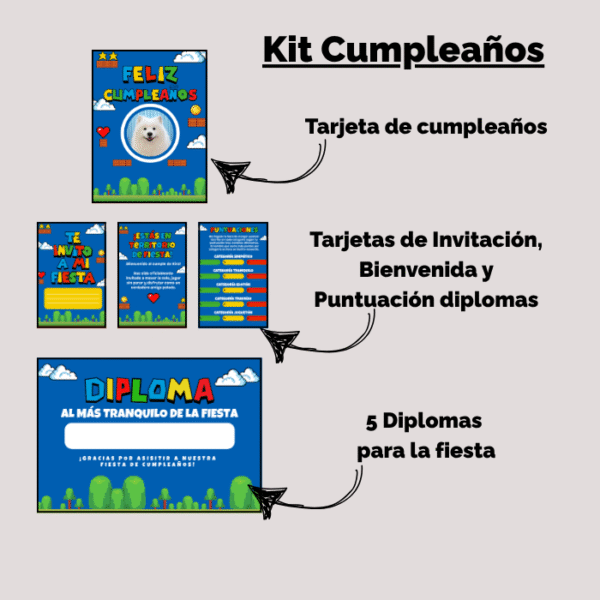 Kit para cumpleaños de mascota Nº3 - Imagen 2