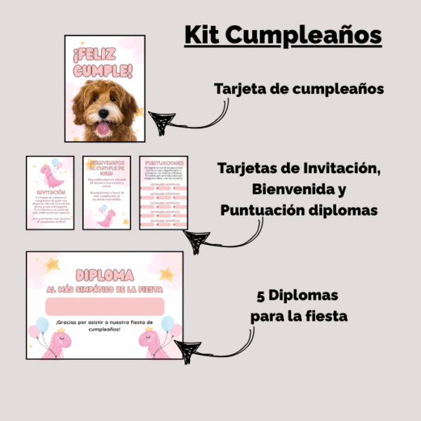 Kit para cumpleaños de mascota Nº4 - Imagen 2