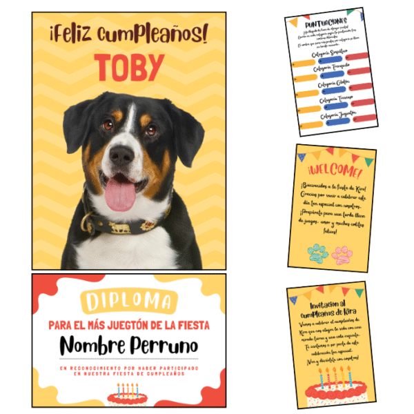 Kit para cumpleaños de mascota Nº2